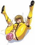  ahegao anal anal_object_insertion blush bodysuit boots breasts brown_eyes brown_hair clitoris covered_nipples crotch_cutout dildo double_anal double_dildo double_v epaulettes ez6 female_ejaculation full-face_blush huge_dildo knees_on_chest large_breasts large_insertion long_hair lube masturbation military military_uniform mori_yuki object_insertion open_mouth pussy rolling_eyes saliva solo sweatdrop tears tongue tongue_out uchuu_senkan_yamato uchuu_senkan_yamato_2199 uncensored uniform v 