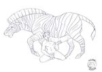  balls bestiality cum cum_in_mouth cum_inside equine erection feral gay gwon handjob hooves horsecock human human_on_feral humanoid_penis interspecies kneeling male mammal nude oral penis plain_background sketch white_background zebra 