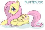  2013 butterfly cute cutie_mark english_text equine female feral fluttershy_(mlp) friendship_is_magic green_eyes hair happy horse insect loba-rez looking_at_viewer my_little_pony open_mouth pegasus pixelated plain_background pony quadruped rezeict solo text wings yellow_fur 