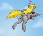  &lt;3 anal anal_insertion anal_penetration anus blonde_hair cloud clouds cutie_mark derpy_hooves_(mlp) equine female feral flying friendship_is_magic fur grey_feathers grey_fur hair horse insertion mammal my_little_pony pegasus penetration pony pussy pussy_juice sky solo susiebeeca wings 