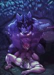  anal anal_penetration anthro big_muscles canine cum cum_in_ass cum_inside cursedmarked doggystyle erection from_behind gay huge_muscles human human_on_anthro hyper interspecies male mammal muscles penetration penis sex wolf 