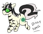  cutie_mark dizzy_spell equine eyewear feral goggles male mammal my_little_pony original_character solo zebra 