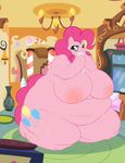  anthrofied big_breasts breasts chubby equine female friendship_is_magic frosting horse mammal my_little_pony nipples nude obese overweight pinkie_pie_(mlp) pony revadiehard solo thick_thighs wide_hips 