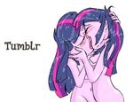  breasts brutamod butt equestria_girls female french_kiss french_kissing friendship_is_magic grope hair human humanized kissing lesbian mammal my_little_pony navel selfcest sparkle square_crossover tongues tumblr twilight_sparkle_(eg) twilight_sparkle_(mlp) wide_hips 