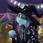  carnival equine female group hat horse ipsywitch ipsywitch_(tumblr) mammal milky_way_(character) my_little_pony night original_character pony riperils 