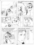  black_and_white blush book comic dialog dj-black-n-white duo english_text equine female feral friendship_is_magic group horse human inside mammal monochrome my_little_pony pegasus pony rainbow_dash_(mlp) text tsundere wings 