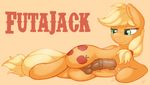  applejack_(mlp) balls cutie_mark dickgirl equine feral friendship_is_magic horse horsecock intersex mammal my_little_pony penis pony precum ratofdrawn solo 