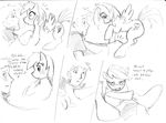  comic dialog dj-black-n-white duo english_text equine female feral friendship_is_magic horse human interspecies male mammal monochrome my_little_pony pegasus pony rainbow_dash_(mlp) text unfinished wings 