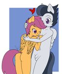  anonjg anthro anthrofied balls butt child couple cub duo equine female flaccid friendship_is_magic hug human humanized male mammal my_little_pony nude one_eye_closed pegasus penis rumble_(mlp) scootaloo_(mlp) simple_background smile straight wings young 