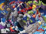  airplane_wing arm_cannon assault_visor autobot axe blue_eyes bombshell_(transformers) bumblebee_(transformers) cybertron decepticon devastator_(transformers) earth_(planet) grimlock guido_guidi gun handgun helmet humanoid_robot insignia kickback_(transformers) mask mecha megatron menasor mouth_mask no_humans non-humanoid_robot official_art optimus_prime planet red_eyes red_visor robot robot_animal science_fiction shoulder_cannon shrapnel_(transformers) sideswipe size_difference smokestack soundwave_(transformers) space starscream transformers transformers:_generation_1 tyrannosaurus_rex weapon wheeljack 