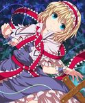  alice_margatroid bad_id bad_pixiv_id blonde_hair blue_eyes capelet fuji_hyorone hairband highres ribbon short_hair solo touhou 