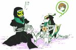  bad_pixiv_id burai cherry_blossoms crossover deneb dragon_caesar flower kamen_rider kamen_rider_den-o_(series) kyouryuu_sentai_zyuranger no_humans sakana_(iyo) super_sentai translation_request 