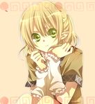  :t bad_id bad_pixiv_id blonde_hair green_eyes half_updo mizuhashi_parsee pointy_ears solo touhou tsukioka_tsukiho 