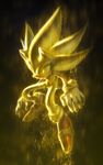  aura furry gloves glowing glowing_eyes highres male_focus mri sega solo sonic sonic_team sonic_the_hedgehog super_sonic 