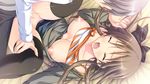  breasts brown_hair censored cum game_cg hapymaher hirasaka_keiko nipples purple_software sex thighhighs tsukimori_hiro 