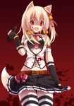  animal_ears blood chiri_(atlanta) nekomimi tail ten&#039;inkou_korin thighhighs yandere 