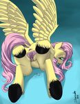  all_fours anus ass_up butt clitoris equine female feral fluttershy_(mlp) friendship_is_magic hair hooves horse looking_at_viewer looking_back mammal my_little_pony nude pegasus pony presenting presenting_hindquarters pussy pussy_juice siberwar solo spread_anus spread_pussy spreading wings 