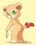  cub feline female huiro lion mammal panties underwear young 
