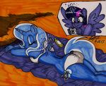  anthrofied beach beach_towel breasts butt camera duo equine female friendship_is_magic horn mammal my_little_pony newyorkx3 seaside swimsuit trixie_(mlp) twilight_sparkle_(mlp) undressing unicorn wing_boner winged_unicorn wings 