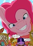  anthrofied equine female friendship_is_magic giant group horn horse macro mammal my_little_pony pinkie_pie_(mlp) pony rape_face twilight_sparkle_(mlp) unicorn 