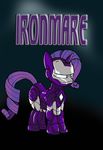  armor avengers equine female feral friendship_is_magic hair horn horse iron_man ironman kenichi-shinigami machine mammal marvel mechanical my_little_pony parody ponification pony purple_hair rarity_(mlp) robot shield solo unicorn 