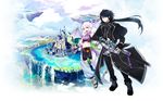  ayakura_juu gyakushuu_no_dragon_rider landscape sword tail wallpaper wings 