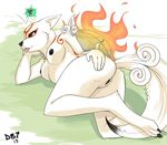  &#332;kami ?kami amaterasu areola black_nose black_sclera breasts butt canine claws clitoris deity devo87 female fur hindpaw issun lying mammal nipples nude on_side paws presenting presenting_pussy pussy solo tongue video_games wolf yellow_eyes 