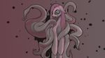  abstract_background cephalopod equine erijt eyes female feral friendship_is_magic fur hair horse looking_at_viewer mammal my_little_pony octopus pink_fur pink_hair pinkamena_(mlp) pinkie_pie_(mlp) pony smile solo soul_devouring_eyes tentacles 