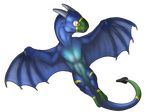  chibi claws flying horn viper wings wyvern yellow_eyes 