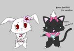  diana_(jewel_pet) diaper eyes_closed feline female hydroftt jewel_pet lagomorph mammal rabbit red_eyes ruby_(jewel_pet) young 