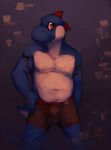  boxer_briefs bulge cherrybox chubby looking_at_viewer male mario_bros nintendo solo topless toshi21 toshi_xyrho underwear video_games yoshi 