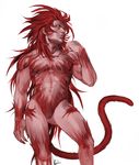  final_fantasy final_fantasy_ix fur hair kuja male nude red_fur red_hair solo stalyx terran trance video_games 