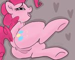  &lt;3 anus blue_eyes cutie_mark equine female feral friendship_is_magic fur hair horse inkyblot mammal my_little_pony open_mouth pink_fur pink_hair pinkie_pie_(mlp) pony pussy signature solo text 