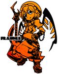  artist_name character_name flandre_scarlet guitar hat instrument monochrome sido_(slipknot) signature simple_background solo standing sunglasses touhou white_background wings 