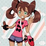  1girl brown_hair dark_skin nintendo pokemon pokemon_(game) pokemon_xy sana_(pokemon) 