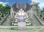  arekishi breasts cleavage gargoyle mon-musu_quest! monster_girl nipples paizuri wings 