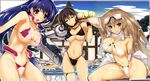  aoi_kimi asama_tomo bikini kyoukai_senjou_no_horizon mecha_musume naomasa swimsuits 