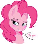  blush english_text equine female feral friendship_is_magic fur hair horse joey-darkmeat looking_at_viewer mammal my_little_pony open_mouth pink_fur pink_hair pinkie_pie_(mlp) plain_background pony smile solo text thedarknimbus 
