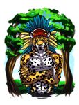  feathers feline jaguar leader mammal silvergrin tree 