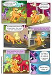  !!!!! 2013 apple apple_bloom_(mlp) applejack_(mlp) avian big_macintosh_(mlp) bird blonde_hair bucket chicken cloud comic cowboy_hat cutie_mark dialog english_text equine female feral freckles friendship_is_magic fruit fur granny_smith_(mlp) green_eyes hair hammer hat horn horse ladder lasso male mammal mouth_hold multi-colored_hair my_little_pony old orange_fur outside oven pie pony purple_fur purple_hair red_fur roof rope texasuberalles text tile tree twilight_sparkle_(mlp) unicorn wood yellow_fur 