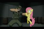  animated clothing duo equine eyes female feral flippindingdong fluttershy_(mlp) friendship_is_magic fur hair hat horse human inside low_res male mammal my_little_pony pegasus pink_hair pony punch wings yellow_fur 