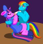  bed blue_fur blush bottle diaper door duo equine eyes_closed feeding female feral friendship_is_magic fur hair horn inside leyenenyo mammal multi-colored_hair my_little_pony pegasus pink_fur purple_eyes rainbow_dash_(mlp) shaded shadow text twilight_sparkle_(mlp) unicorn wings 