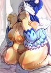  big_breasts blush bottomless breasts canine chubby cum cum_in_mouth cum_inside female fushigiboshi_no_futagohime human interspecies kneeling kokkooman male mammal oral penis pussy queen_yamul silhouette straight sweat tears 