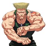  blonde_hair cozy guile male_focus muscle solo street_fighter 