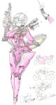  1girl arcee arrow_(symbol) autobot blue_eyes blush corrupted_twitter_file ducati energy_sword gun hand_on_own_hip highres holding holding_gun holding_sword holding_weapon looking_at_viewer mecha mecha_focus motor_vehicle motorcycle multiple_views redesign robot smile sword tenkiame_(qwm04lnaymk2a7e) transformers transformers:_rise_of_the_beasts transformers_(live_action) weapon white_background 