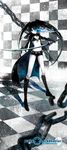  bad_id bad_pixiv_id black_hair black_rock_shooter black_rock_shooter_(character) boots chain cocoon_(loveririn) highres long_hair solo sword twintails uneven_twintails weapon 