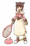 acolyte animal_ears ball cat_ears nakopapa poring racket ragnarok_online solo tennis tennis_ball tennis_racket 