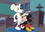 danger_mouse disney duo eye_patch eyewear fellatio gay male mammal mickey_mouse mouse oral oral_sex penis rodent sex the_giant_hamster white_penis 