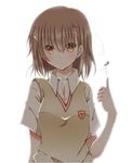  bad_id bad_pixiv_id biribiri brown_eyes brown_hair coin electricity hiro_(hirohiro31) misaka_mikoto school_uniform short_hair to_aru_kagaku_no_railgun to_aru_majutsu_no_index 