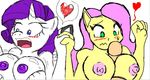  anthro anthrofied areola big_breasts blue_eyes blush breasts equine erect_nipples erection female fluttershy_(mlp) friendship_is_magic fur green_eyes hair horn horse jmynstyx male mammal my_little_pony nipples nude pegasus penis pink_hair pony purple_hair rarity_(mlp) sex straight titfuck unicorn white_fur wings yellow_fur 